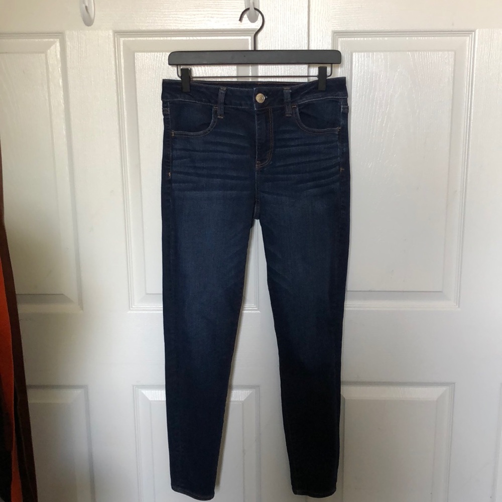 American Eagle Dark Blue Jegging Size 10 regular